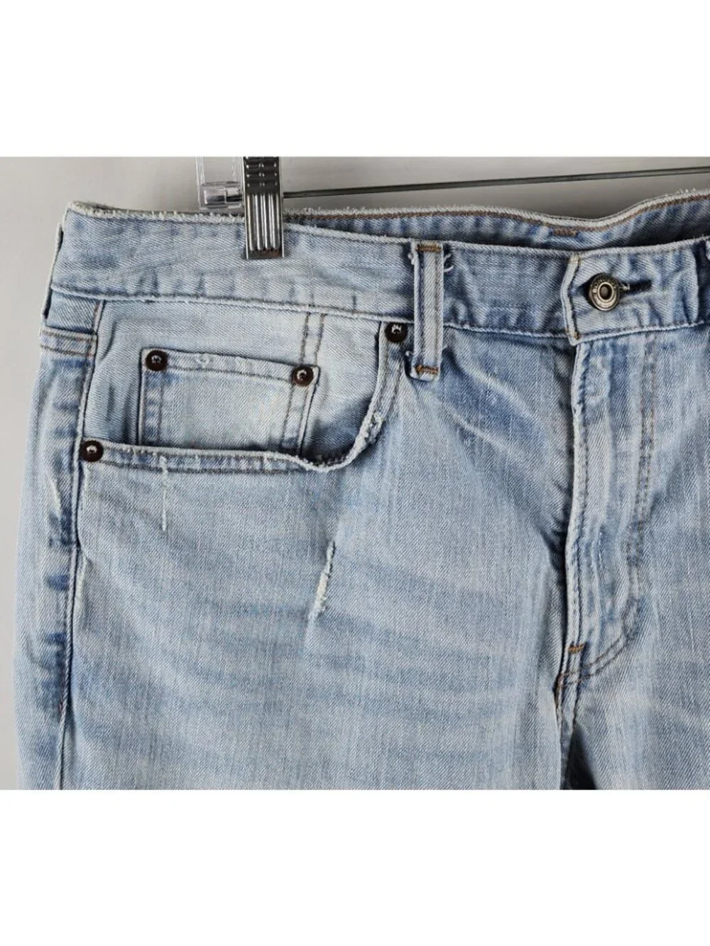 Bonobos Jeans Mens 36x30 The Blue Jean Slight Distress 5-Pocket Denim